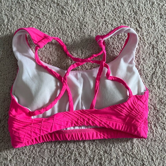 Onzie Hot Pink Yoga Bra - Picture 4 of 6